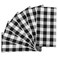 LGHSPOM Buffalo Check NapkinsFarmhouse Dinner NapkinsBlack and White Cloth Napkin