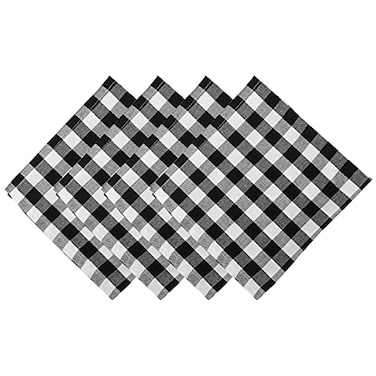 LGHSPOM Buffalo Plaid Napkins Farmhouse Decor Dinner Napkins Black and White
