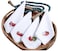 Bedding Craft Cotton Textured Cloth Dinner Napkins Set of 4 Machine Washable Hemstitched Fabric Wedding Thanksgiving Table Decor Includes Retail Gifting Package Elegant Reusable Table Linen
