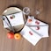 Bedding Craft Cotton Textured Cloth Dinner Napkins Set of 4 Machine Washable Hemstitched Fabric Wedding Thanksgiving Table Decor Includes Retail Gifting Package Elegant Reusable Table Linen