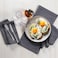 Light & Lightnpro Premium Hemstitched Charcoal Cloth Napkins Set of 618x18 Inch Soft 100 Cotton Fabric Washable Reusable Dinner Napkins for Weddings Parties Elegant Home Decor