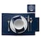 MY DRAP Cotton Luncheon Napkins Washable and Reusable 25 Napkins Petrol Blue