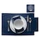 MY DRAP Cotton Luncheon Napkins Washable and Reusable 25 Napkins Petrol Blue