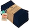 Utopia Kitchen Navy Blue Cloth Napkins 12 Pack 18x18 Inch Absorbent Cotton Blend Washable and Reusable for Dinner Restaurant Lunch Wedding and Hotel