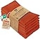 Utopia Kitchen Orange Cloth Napkins 12 Pack 18x18 Inch Absorbent Cotton Blend Washable and Reusable for Halloween Thanksgiving Dinner Restaurant Lunch Wedding and Hotel