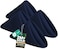 Utopia Home 24 Pack Navy Blue Cloth Napkins 17x17 Inches 100 Polyester Hemmed Edges Washable and Reusable Ideal for Parties Weddings and Dinners