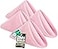 Utopia Home 24 Pack Pink Cloth Napkins 17x17 Inches 100 Polyester Hemmed Edges Washable and Reusable Ideal for Parties Weddings and Dinners