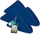 Utopia Home 24 Pack Royal Blue Cloth Napkins 17x17 Inches 100 Polyester Hemmed Edges Washable and Reusable Ideal for Parties Weddings and Dinners