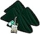Utopia Home 24 Pack Hunter Green Cloth Napkins 17x17 Inches 100 Polyester Hemmed Edges Washable and Reusable Ideal for Parties Weddings and Dinners