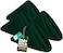 Utopia Home 24 Pack Hunter Green Cloth Napkins 17x17 Inches 100 Polyester Hemmed Edges Washable and Reusable Ideal for Parties Weddings and Dinners