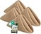 Utopia Home 24 Pack Beige Cloth Napkins 17x17 Inches 100 Polyester Hemmed Edges Washable and Reusable Ideal for Parties Weddings and Dinners