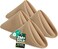 Utopia Home 24 Pack Beige Cloth Napkins 17x17 Inches 100 Polyester Hemmed Edges Washable and Reusable Ideal for Parties Weddings and Dinners