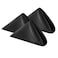 Cupuamon Cloth Napkins 20x20 inch Washable Polyester Dinner Napkins Soft Table Napkins for Wedding Party Dining BanquetBlack100PCS