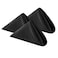 Cupuamon Cloth Napkins 20x20 inch Washable Polyester Dinner Napkins Soft Table Napkins for Wedding Party Dining BanquetBlack100PCS