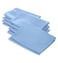 LA Linen 10Pack Poly Poplin Napkin Soft Cloth Napkins Washable Reusable Napkins Stain and Wrinkle Resistance Table Napkins for Dinner Wedding Parties 18 by 18Inch Blue Light