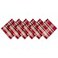 DII Holiday Kitchen and Table Dcor Christmas Cloth Square Napkin Set Tango Red Plaid 6 Count