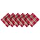 DII Holiday Kitchen and Table Dcor Christmas Cloth Square Napkin Set Tango Red Plaid 6 Count