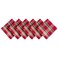 DII Holiday Kitchen and Table Dcor Christmas Cloth Square Napkin Set Tango Red Plaid 6 Count