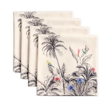 Maison d' Maison d Hermine Cloth Napkins Set of 4 100 Cotton for Thanksgiving Christmas Decorations Everyday Reusable Square Fall Napkins Cloth Washable Dinner Party Amazonia 20x20