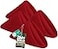 Utopia Home 24 Pack Red Cloth Napkins 17x17 Inches 100 Polyester Hemmed Edges Washable and Reusable Ideal for Parties Weddings and Dinners