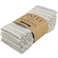 INFEI Broad Striped Cotton Blended Dinner Cloth Napkins Set of 12 40 x 30 cm for Events Home Use Grey