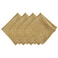 Elrene Home Fashions Poinsettia Elegance Jacquard ChristmasHoliday Cloth Dinner Napkins Set of 4 17x17 Gold