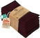 Utopia Kitchen Burgundy Cloth Napkins 12 Pack 18x18 Inch Absorbent Cotton Blend Washable and Reusable for Dinner Restaurant Lunch Wedding and Hotel