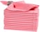 Bedding Craft Cotton Cloth Dinner Napkins Set of 12 18x18 Dianthus Pecan Hemstitched Reusable Machine Washable Fabric Napkins for Weddings Parties Everyday Dining