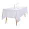 Ascoza 6pack 60x120 Inch White Rectangular Tablecloth 6 Feet Table Cloth in Polyester Fabric for WeddingBanquetRestaurantParties