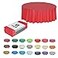 Evershine 12Pack Heavy Duty Plastic Table Covers Tablecloth Reusable Round 84 Red