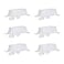 Fokitut 6 Pack Waterproof Rectangle Tablecloth 90x156 InchStain Resistant and Wrinkle Polyester Table Cloth Fabric Table Cover for Kitchen Dining Wedding Party Holiday DinnerWhite