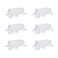 Fokitut 6 Pack Waterproof Rectangle Tablecloth 90x156 InchStain Resistant and Wrinkle Polyester Table Cloth Fabric Table Cover for Kitchen Dining Wedding Party Holiday DinnerWhite