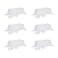 Fokitut 6 Pack Waterproof Rectangle Tablecloth 90x156 InchStain Resistant and Wrinkle Polyester Table Cloth Fabric Table Cover for Kitchen Dining Wedding Party Holiday DinnerWhite