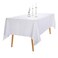 Ascoza 12pack 60x120 Inch White Rectangular Tablecloth 6 Feet Table Cloth in Polyester Fabric for WeddingBanquetRestaurantParties