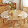 Warmstar Round Clear Table Protector 29Inch 2mm Thick PVC Tablecloth for Dining Coffee Tables