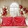 PartyDelight Red Sequin Tablecloth 90x132 Table Cloth for Wedding Dinning Table Rectangular