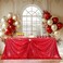 PartyDelight Red Sequin Tablecloth 90x132 Table Cloth for Wedding Dinning Table Rectangular