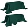 Fokitut 2 Pack Waterproof Rectangle Tablecloth 90x132 InchStain Resistant and Wrinkle Polyester Table Cloth Fabric Table Cover for Kitchen Dining Wedding Party Holiday DinnerHunter