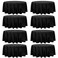 Fivenl 8 Pack Premium Round Tablecloth 108 Inch Round Table Covers Washable Polyester Fabric Round Table Clothes for Wedding Party Reception Banquet Buffet Restaurant Black 108 Inch