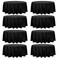 Fivenl 8 Pack Premium Round Tablecloth 108 Inch Round Table Covers Washable Polyester Fabric Round Table Clothes for Wedding Party Reception Banquet Buffet Restaurant Black 108 Inch