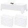 YMHPRIDE 12 Pack White Tablecloths for Rectangle Tables Stain and Wrinkle Resistant Washable Polyester Tablecloth 60 x 102 Inch Table Cloth Rectangle Table 6 Foot Rectangle Table Cloth for Wedding Par