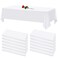YMHPRIDE 12 Pack White Tablecloths for Rectangle Tables Stain and Wrinkle Resistant Washable Polyester Tablecloth 60 x 102 Inch Table Cloth Rectangle Table 6 Foot Rectangle Table Cloth for Wedding Par