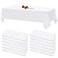 YMHPRIDE 12 Pack White Tablecloths for Rectangle Tables Stain and Wrinkle Resistant Washable Polyester Tablecloth 60 x 102 Inch Table Cloth Rectangle Table 6 Foot Rectangle Table Cloth for Wedding Par