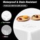 QZYL 4 Packs White Plastic Tablecloth Sturdy Disposable Table Cloth 54 X 108 Inches Paper Table Cloths for Parties Disposable Effortless Cleanup for Picnic Table Cloths Parties Birthday and Any Occasi