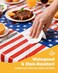 Niuara Fall Maple Plastic Table Cloth 4 Pack 54 108 Rectangle Disposable Tablecloths for 6FT Tables Table Cover for Party Holiday Gathering Use