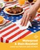 Niuara Fall Maple Plastic Table Cloth 4 Pack 54 108 Rectangle Disposable Tablecloths for 6FT Tables Table Cover for Party Holiday Gathering Use