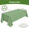 NatNarr 3 Pack Plastic Sage Green Tablecloth 54 X 108Inch Scalloped Table Cover Disposable Sage Green Tables Cloth for Rectangle Tables Waterproof Table Cover for Baby Shower Bridal Tea Party Wedding