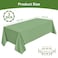 NatNarr 3 Pack Plastic Sage Green Tablecloth 54 X 108Inch Scalloped Table Cover Disposable Sage Green Tables Cloth for Rectangle Tables Waterproof Table Cover for Baby Shower Bridal Tea Party Wedding