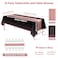MASHAN 8Pack Disposable Plastic Tablecloths and Satin Table Runner Set Black and Rose Gold Dot Tablecloth Gold Satin Table Runner for Wedding Birthday Baby Shower Anniversary Christmas New Year Party