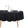 Ascoza 12pack 90 Inch Black Round Tablecloth in Polyester Fabric for WeddingBanquetRestaurantParties